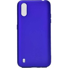 Teknook Galaxy A01 Kılıf Zore Premier Silikon Kılıf - Saks Mavi