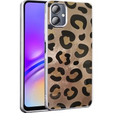 Teknook Galaxy A06 Kılıf Desenli Zore Mep Kılıf - Gold Leopar