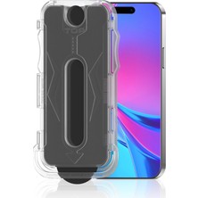 Teknook iPhone 14 Zore Kolay Uygulama Aparatlı 5d Magic Privacy Glass Hayalet Cam Ekran - Siyah