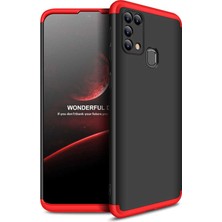 Teknook Galaxy M31 Kılıf Zore Ays Kılıf - Siyah-Kırmızı