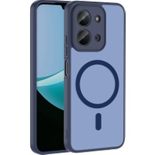 Teknook Xiaomi Redmi 15C Kılıf M-Safe Şarj Özellikli Zore Babet Kılıf - Lacivert