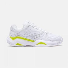 Joma TM10LW2602C Master Toprak Kort Kadın Tenis Ayakkabısı - Beyaz/sarı