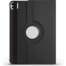 Teknook iPad Pro 11 2025 M5 Zore Dönebilen Standlı Kılıf - Siyah