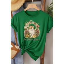 L'eivor I' M Feline Good Kedi Baskılı Kadın Pamuk T-Shirt