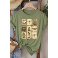 L'eivor Habitat Tasarım Baskılı Kadın Pamuk T-Shirt