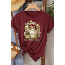 L'eivor I' M Feline Good Kedi Baskılı Kadın Pamuk T-Shirt
