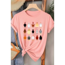 L'eivor Horoz & Tavuk Baskılı Kadın T-Shirt