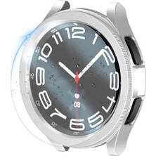 Teknook Galaxy Watch 6 Classic 47MM Sert Pc Kasa ve Ekran Koruyucu Zore Watch Gard 29 - Beyaz