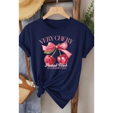 L'eivor Very Cherry Baskılı Pamuk T-Shirt