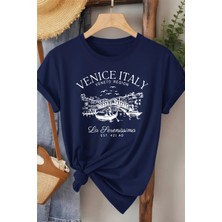 L'eivor Venice Italy Baskılı Kadın T-Shirt