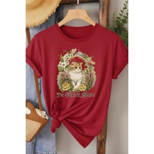 L'eivor I' M Feline Good Kedi Baskılı Kadın Pamuk T-Shirt