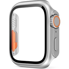 Teknook Watch 44MM - Watch Ultra 49MM Kasa Dönüştürücü ve Ekran Koruyucu Zore Watch Gard 25 - Gri