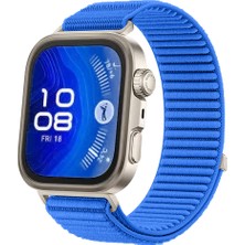 Teknook Huawei Watch Fit 4 Pro Zore KRD-144 Hasır Kordon - Mavi
