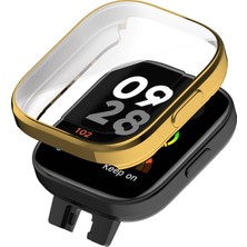 Teknook Xiaomi Redmi Watch 3 360 Derece Korumalı Kasa ve Ekran Koruyucu Zore Watch Gard 30 - Gold