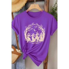 L'eivor Cadılar Birliği Baskılı Kadın Pamuk T-Shirt
