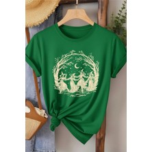 L'eivor Cadılar Birliği Baskılı Kadın Pamuk T-Shirt
