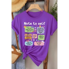 L'eivor Note To Self Baskılı Kadın T-Shirt