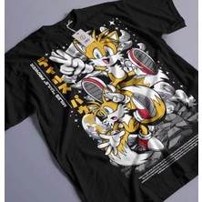 L'eivor Miles "tails" Prower Baskılı Pamuk T-Shirt