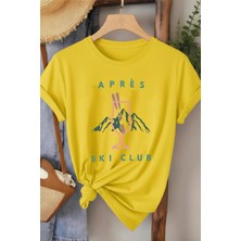L'eivor Apres Ski Club Baskılı Kadın T-Shirt