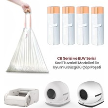 Haustier BLW02 / Cb Serileri ile Uyumlu Kedi Tuvaleti Çöp Poşeti 60 Adet 4X15 Adet, 55CM x 30CM