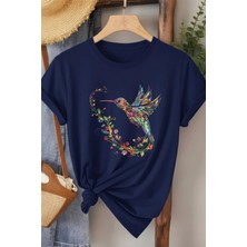 L'eivor Sinek Kuşu Özel Tasarım Baskılı Kadın T-Shirt