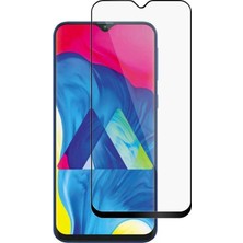 Teknook Galaxy M10S Zore Kenarları Kırılmaya Dayanıklı Cam Ekran Koruyucu - Siyah