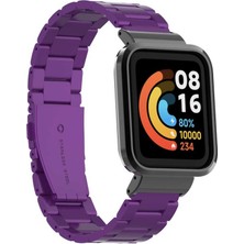 Teknook Xiaomi Redmi Watch (Mi Watch Lite) Zore Krd-60 Metal Kordon - Mor