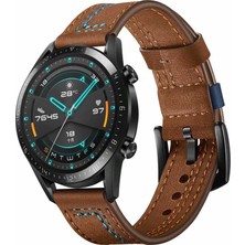 Teknook Huawei Watch Gt 3 42MM Krd-19 Deri Kordon - Kahverengi