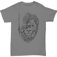 L'eivor Aslan & Gladyatör Baskılı Erkek Pamuk T-Shirt