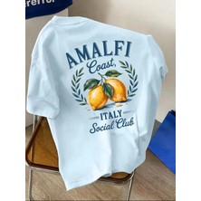 L'eivor Amalfi Coast Italy Baskılı Pamuk Erkek Tişört
