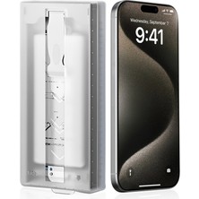 Teknook iPhone 14 Zore 3D Oliv Hd Temperli Cam Ekran Koruyucu + Kolay Uygulama Aparatı - Şeffaf