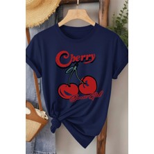 L'eivor Cherry Sweat Girl Baskılı Kadın T-Shirt
