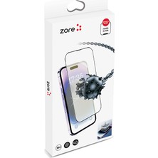 Teknook iPhone 14 Pro Zore Hizalama Aparatlı Hadid Glass Cam Ekran Koruyucu - Siyah