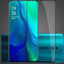 Teknook Oppo Reno 10X Zoom Zore Kenarları Kırılmaya Dayanıklı Cam Ekran Koruyucu - Siyah