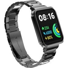 Teknook Xiaomi Redmi Watch 2 Lite Zore Krd-60 Metal Kordon - Siyah