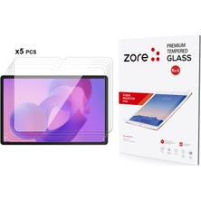 Teknook Lenovo Idea Tab Pro 12.7 TB-373FU Zore 5in1 Tablet Temperli Cam Ekran Koruyucu - Şeffaf