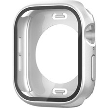 Teknook Watch 10 46MM 360 Derece Korumalı Kasa ve Ekran Koruyucu Zore Watch Gard 12 - Gümüş