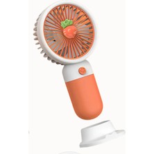 Grand Concept Store Meyve Figürlü Mini Fan Şarjlı El Vantilatörü Taşınabilir Soğutucu
