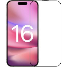 Teknook iPhone 16 Zore Eks Cam Ekran Koruyucu - Siyah