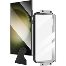 Teknook Galaxy S24 Ultra Zore Hizalama Aparatlı Estek Easy Body Ekran Koruyucu - Siyah
