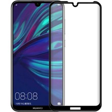 Teknook Huawei Y6S 2019 Zore Kenarları Kırılmaya Dayanıklı Cam Ekran Koruyucu - Siyah