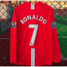 Breathless Manchesterr/unitedd 2008 Moskova Şampiyonlar Ligi Finali Cristiano Ronaldo Forması (Red)