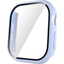 Teknook Watch 10 46MM Sert Pc Kasa ve Ekran Koruyucu Zore Watch Gard 35 - Buz Mavisi