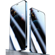 Teknook iPhone 12 Mini Zore Fit Hard Mat Privacy Cam Ekran Koruyucu - Siyah