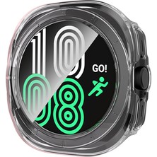Teknook Galaxy Watch 8 Ultra Kasa ve Ekran Koruyucu Zore Watch Gard 40 - Şeffaf
