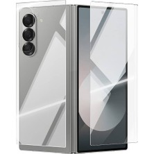 Teknook Galaxy Z Fold 6 Zore Etnaa 2in1 Cam Ekran Koruyucu - Şeffaf