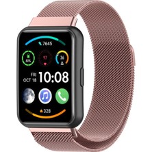 Teknook Huawei Watch Fit 2 Zore Krd-01 Metal Kordon - Pembe