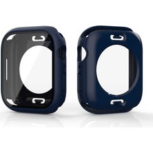 Teknook Watch 7 45MM 360 Derece Korumalı Kasa ve Ekran Koruyucu Zore Watch Gard 12 - Lacivert