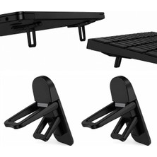 Sanal Trend 2 Adet Siyah Renk 2 Kademeli Yükseltme Ayarlı Laptop Standı