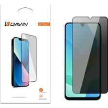 Teknook Galaxy A17 Davin 5d Privacy Cam Ekran Koruyucu - Siyah